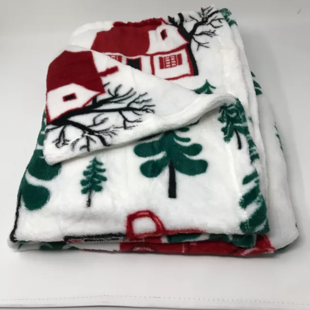 Red Truck  Holiday Soft Fleece Throw 50"x60" + a FREE Christmas Pillow Cover 3