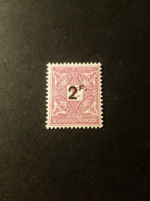 Stamp France Colony Value Ivory Tax N° 17 New Luxury MNH 1927