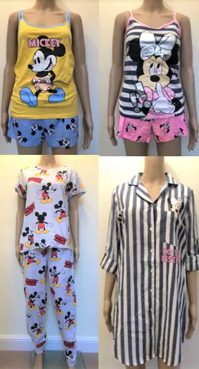 Pyjamas Mickey & Minnie Mouse DISNEY Ladies Women's PJ Sets New Pajamas Nightie