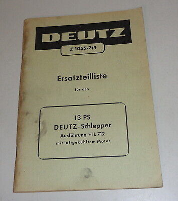 DEUTZ Catalogo Ricambi/Lista Parti di Ricambio Deutz Diesel Trattore D2506 Supporto 