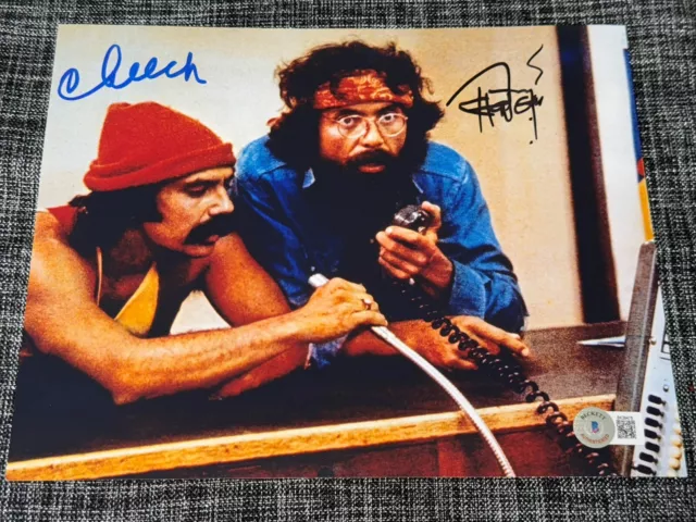 Tommy Chong Cheech Marin Signed Autograph 8X10 Photo Up In Smoke Beckett Bas Coa