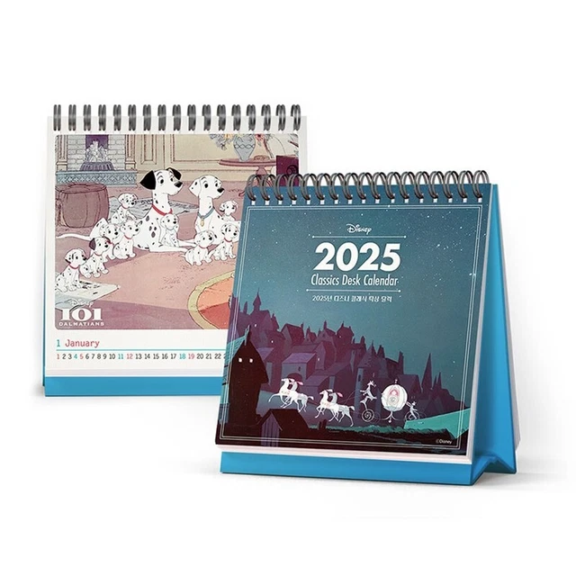 2025 DISNEY CLASSIC Movies Korean Desk Calendar Princess Alice Dumbo