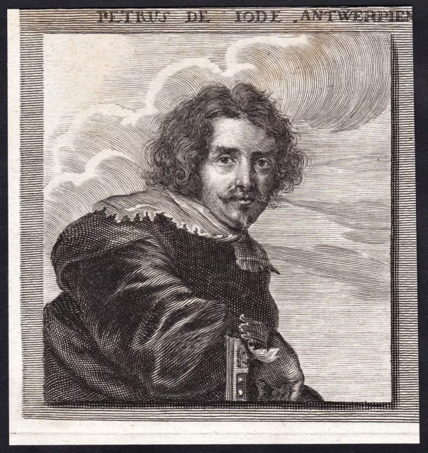 Pieter de Jode Flemish engraver Kupferstecher Kupferstich etching Portrait 1680