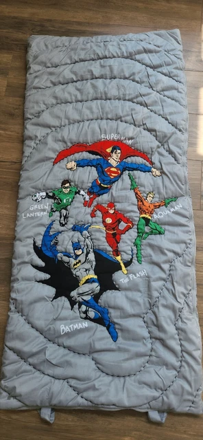 Superman Aquaman Batman Flash Lantern DC Comics Pottery Barn Kids Sleeping Bag