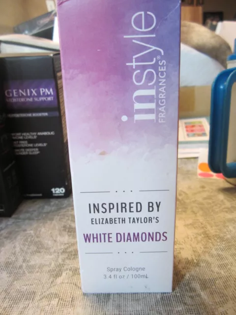 Instyle Fragances Inspired By Elizabeth Taylor's White Diamonds, 3.4 fl. oz. nib