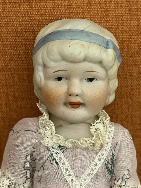 Antique/Vintage Japan Miniature All Bisque Doll Lot X5 Dolls! 3