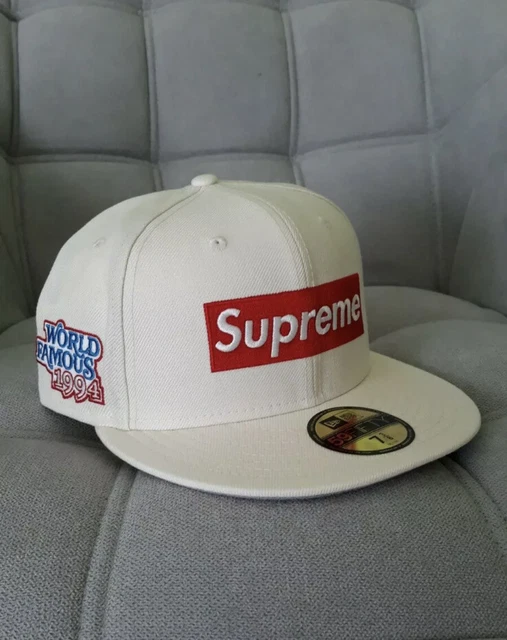 Supreme WORLD FAMOUS BOX LOGO NEW ERA キャップ 帽子 メンズ 超美品の