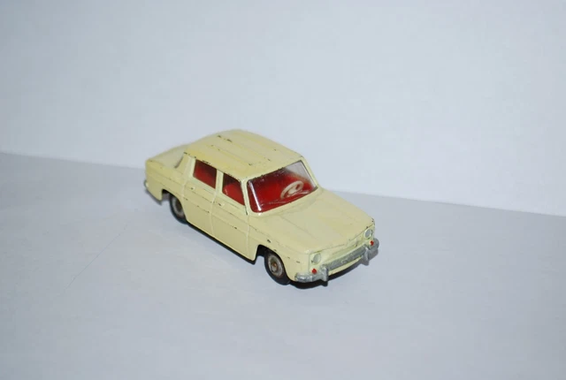 Dinky Toys Renault 8 Jaune - Miniature Métal France, Pneus Dunlop, Réf 517