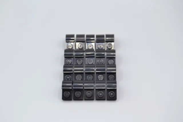 LEGO 20 x pietre ad arco 2x1x1 nero black bow matton 6091 609126 2