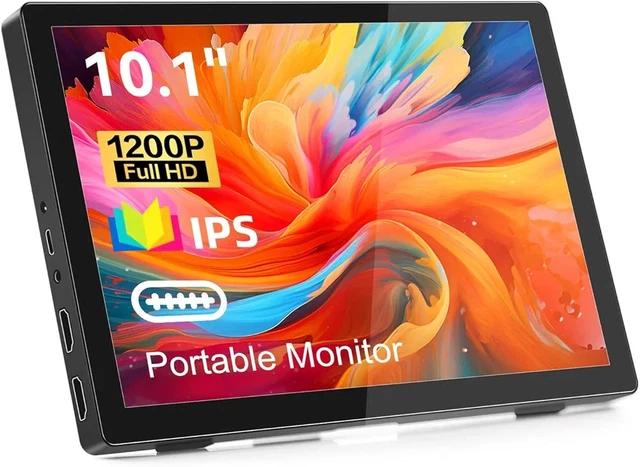 AKNTZCS PORTABLE MONITOR 10.1 Inch Full HD IPS Display, HDMI USB-C £49. ...