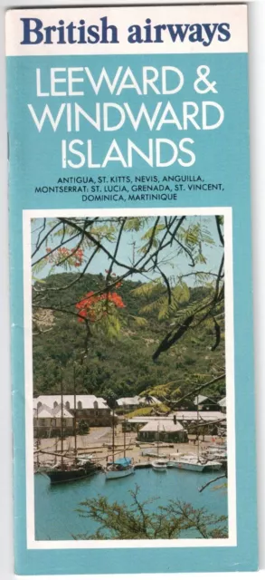 British Airways Leeward & Windward Islands Brochure 1975  .