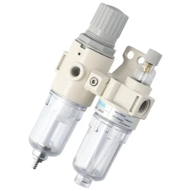AFR Pressure Regulator Dual Unit Regulator Compressed Air Filter  Water
