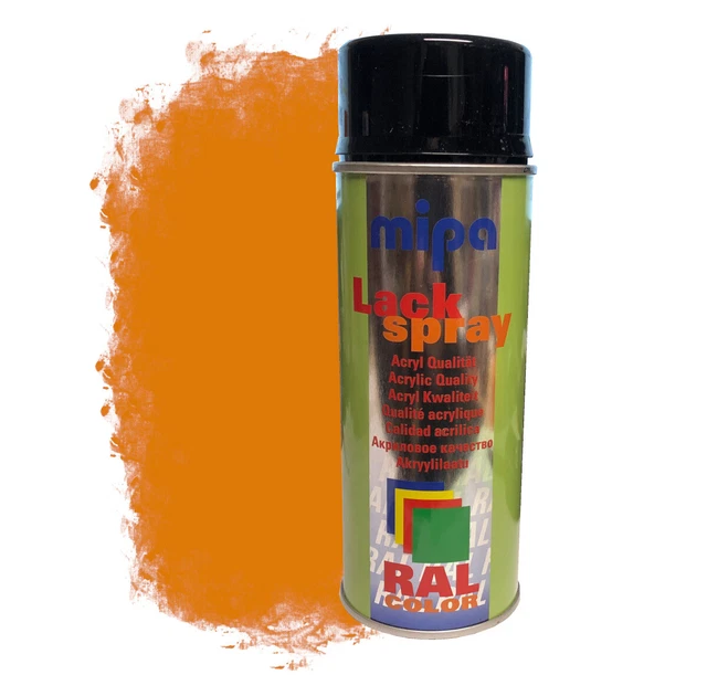 RAL 2000 Gelborange Mipa Acryl Lackspray Sprühdose 400 ml.   1123 8371