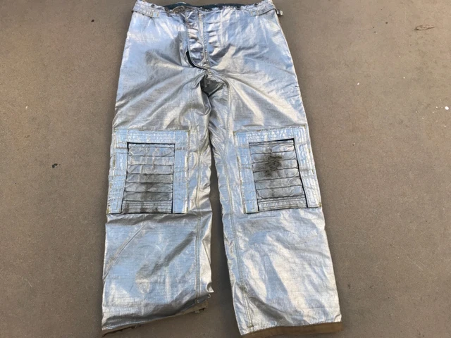 Morning Pride Fire Fighter Aluminized TurnOut Gear Pants  Liner 46x38 2003 #9