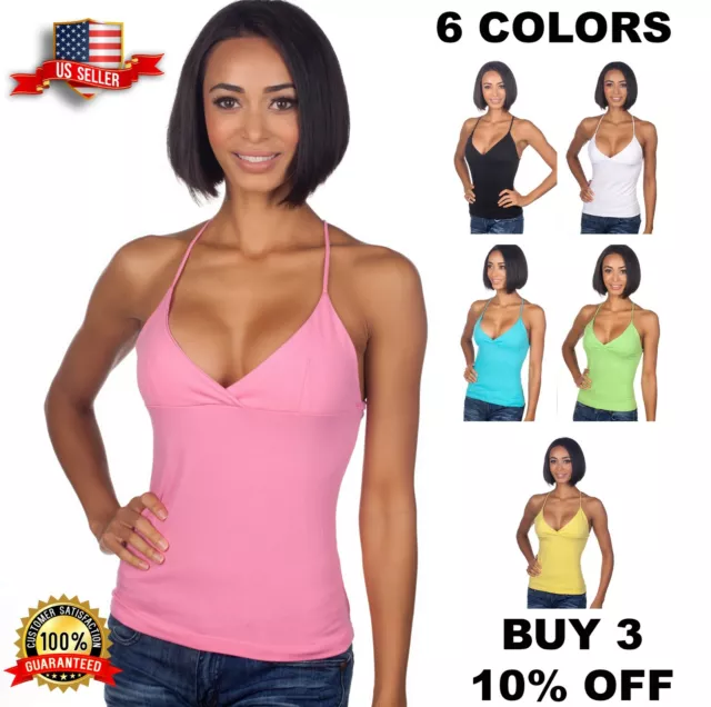 Women's Fuchsia Plus Size Low-Cut Cleavage V Neck Wide Band Tee Shirt Top  1x2x3x