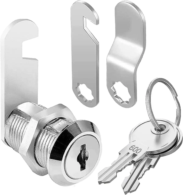 Set 6 Serrature A Camma Per Cassetti, 16 Mm, Con Chiave - Per Armadi E Cassette Postali - Foto 7