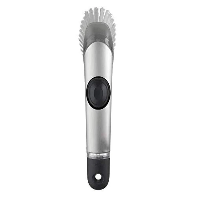 (TG. 25.40 cm) OXO - Spazzola per dosare sapone, in acciaio inossidabile, 25,4 c