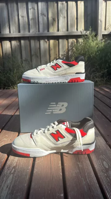 SIZE 10 - New Balance 550 SALT RED *Under Retail* END OF FINANCIAL YEAR SALE !!!