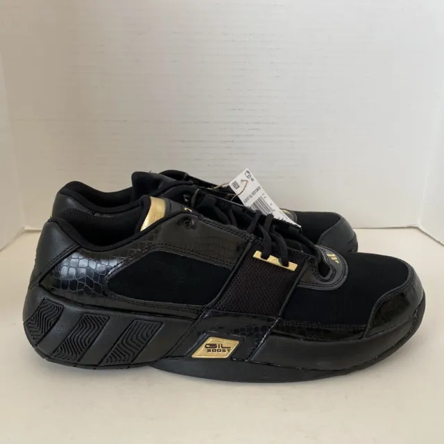 Size 14 Adidas Agent Gil Restomod Black Gold shoes men's