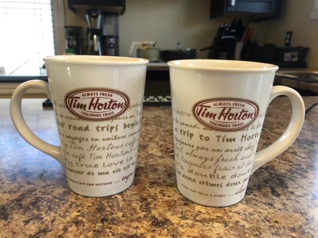 1x Tim Hortons Coffee Tea Mug Ceramic Every Cup Tells A Story Limited Ed. 009