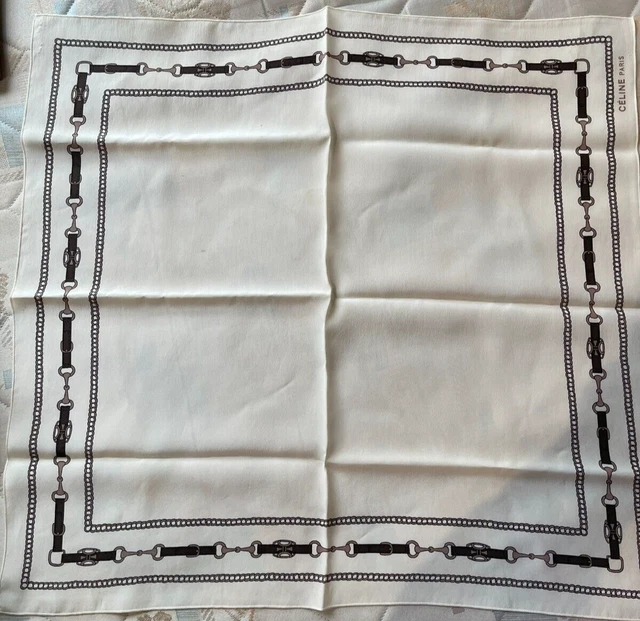 Foulard Carré En Soie 100% Jane SEYMOUR - Motif Fleur Magnolia - 88x88 Cm - Neuf Avec étiquette