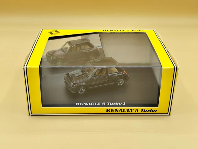 Miniature 1/43 Renault 5 R5 Turbo 2 Noire 1983 - Universal Hobbies - Neuve