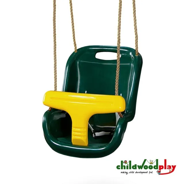 Kids Green Deluxe High Back Baby Swing Garden Seat  Climbing Frames swing sets