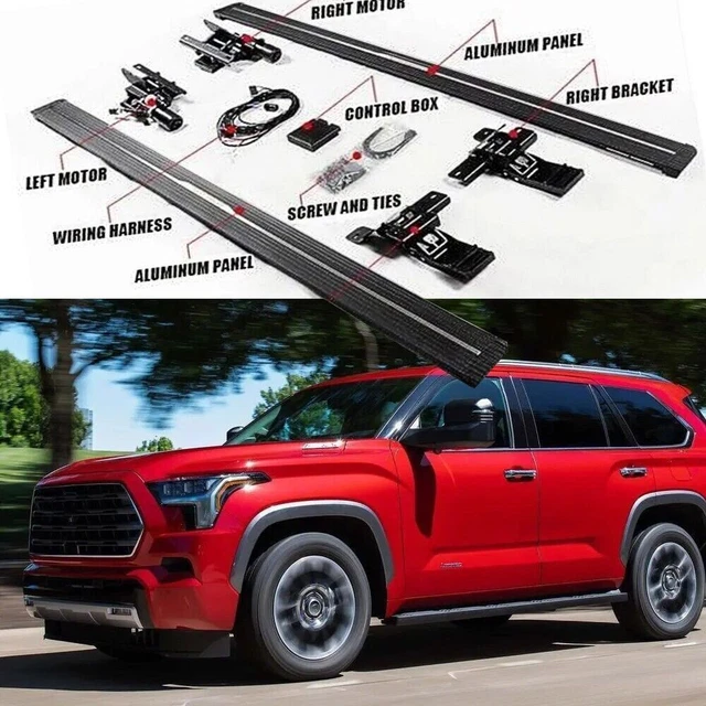 FIT FOR SEQUOIA 2023 2024 Deployable Electric retractabe Running Board