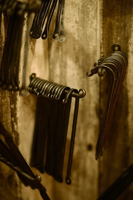 5 Iron Coat Hooks Hat Hand Forged 4", 6” And 8” Long J-Style Hook