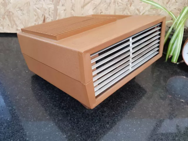 GENERAL ELECTRIC Insta-Heat GE 2-Speed Electric Fan Heater Winter MCM Brown