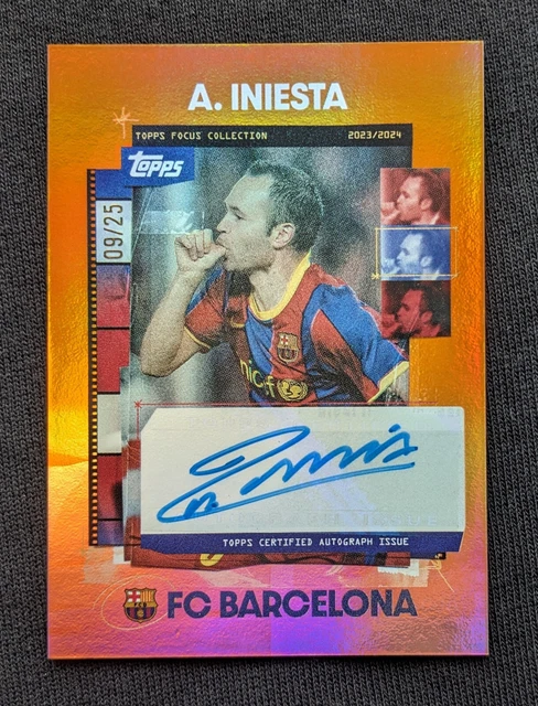 TOPPS MATCH ATTAX CL 2025/26 - Andrés Iniesta Cup Champion Barcelona
