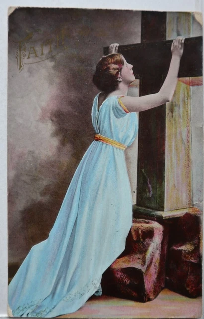 Carte Postale Ancienne 1909 - Dame Golfeuse - Mode édouardienne - Très Rare