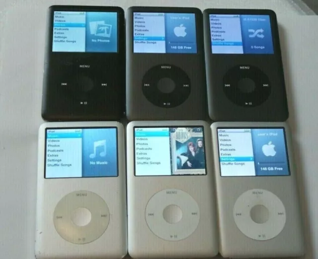 Apple iPod Classic 5th, 6th, 7th Generation Tested All GB 30GB 80GB 120GB 160GB
