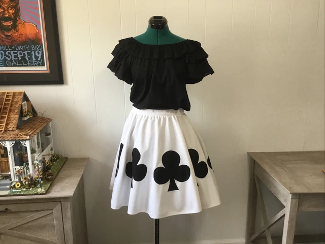 Vintage Jeri Bee Square Dancing Outfit costume Alice In Wonderland W/ Petticoat