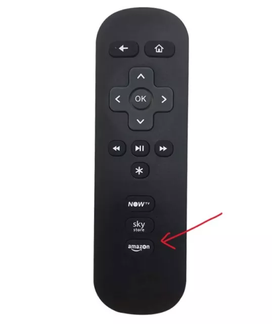 NOW TV REMOTE CONTROL With Amazon Button for SKY NOW TV BOX ONLY (NOT STICK)