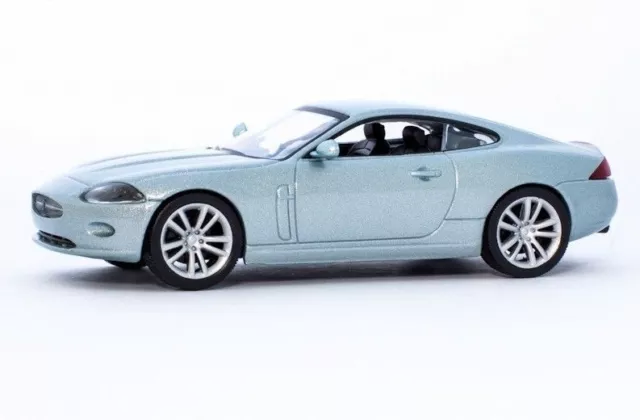 Jaguar XK Blue Coupe Grand Tourer Сollection Diecast Model Car 1:43 Scale (2005)