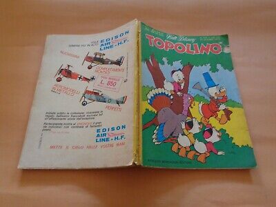 Topolino N° 778 Originale Mondadori Disney Buono 1970 Con Bollini+Cedola