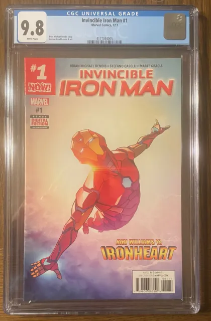 Invincible Iron Man #1 (2017) -CGC 9.8- 1st Ironheart Marvel MCU