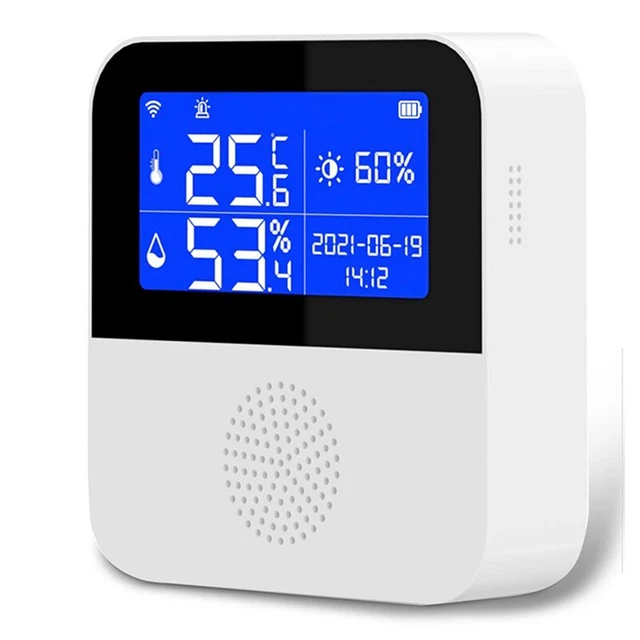 Termometro igrometro intelligente, monitor di temperatura e umidità WiFi co B9Z6