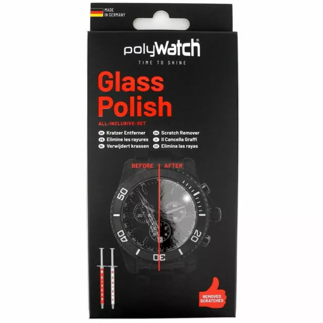 Polywatch Watch Polish Scratch Remover for Glass Crystals Plastic Repair