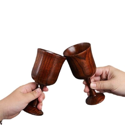 Autel Tarot Eau Élémentaire Calice en Bois Gobelet Wicca Autel Païen Divination Prop 