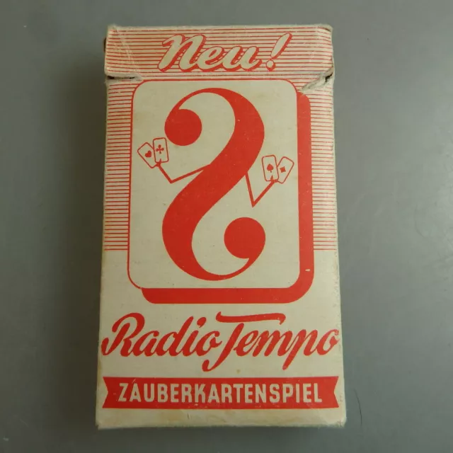 Radio Tempo Zauberkartenspiel 1. Version um/ab 1950 (46092)