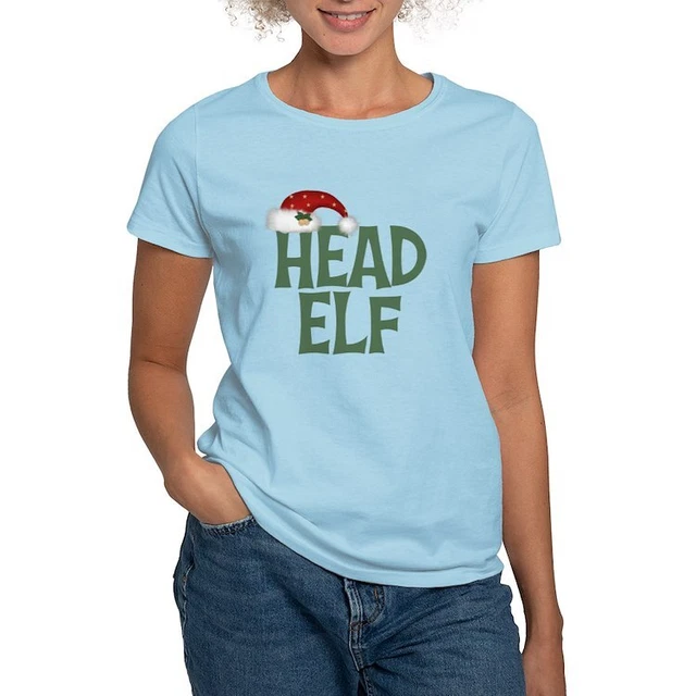 CafePress Head Elf Women's Light T Shirt Crew Neck Tee (580937296)