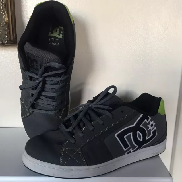 GREY DC SHOES Skateboard Mens Sneakers Trainers Size Uk 10. 25.00