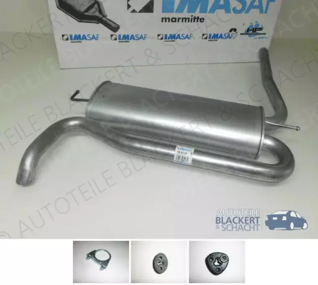 IMASAF ESD Auspuff Endtopf+Anbauteile für Fiat Strada 1.7 TD + 1.9 JTD + D 1999-