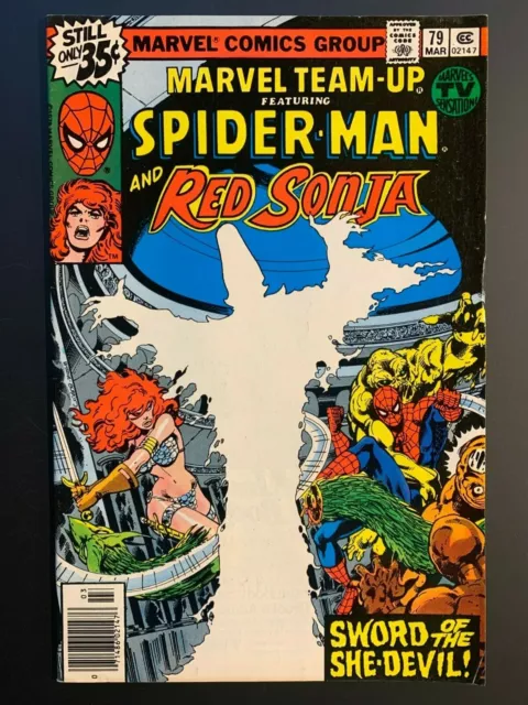 Marvel Team Up, Vol.1, #70, Spider-Man, Red Sonja from Claremont & Byrne, FN/VF