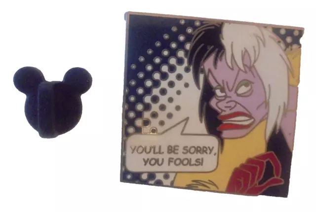 Disney Pin Abzeichen Schurken Comicbuch Mystery Cruella Devil