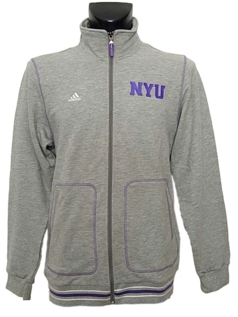 Felpa uomo ADIDAS Cotone Grigio chiaro Zip con Cerniera Tasche Estiva Leggera