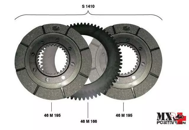 Kit Dischi Frizione Completi Moto Guzzi 1000 G5 1978-1985 Surflex Fsrs1410