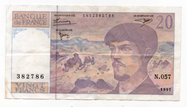 Billet France  20 Francs 1997
